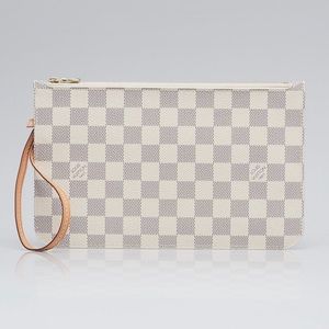 Louis Vuitton Damier AZUR Neverfull pochette